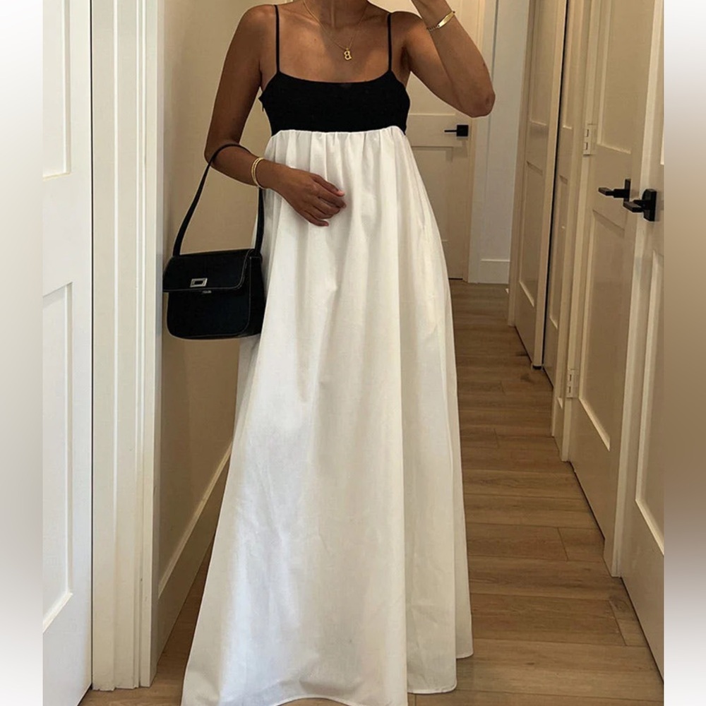 NWT Contrast Maxi Dress